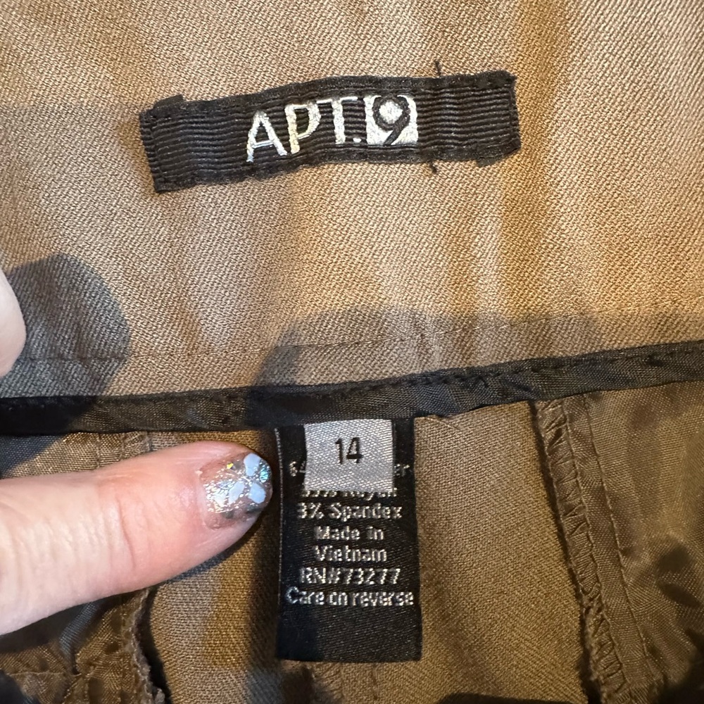 Apt. 9 Tan Straight Leg Pants - Picture 3 of 5